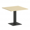 First Стол квадратный KSPRG-2 Клен/Металл Антрацит 900*900*750