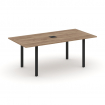 Style Project Direct Стол переговорный SN-6P.SPRG-198 Дуб Табак/Металл Черный/Заглушка Металл Черный