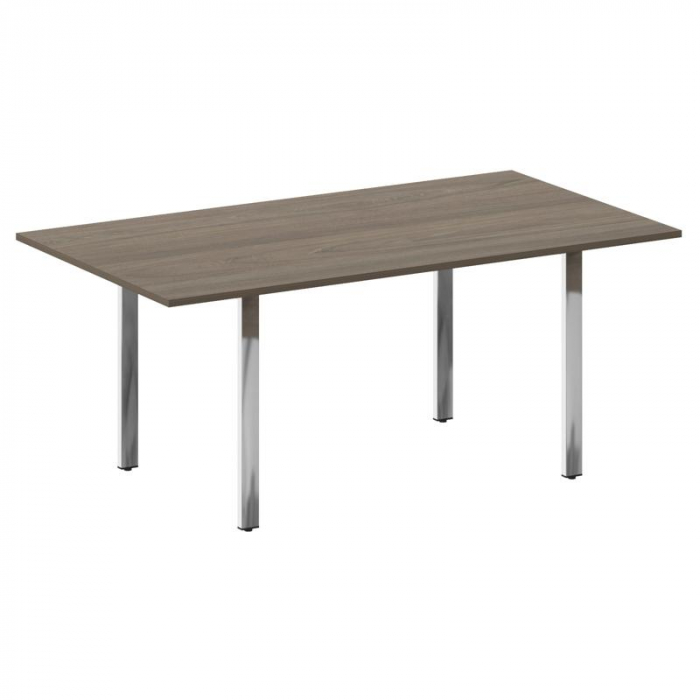 Metal System Direct Стол перег. П-обр. м/к БП.ПРГ-180 Вяз Благородный/Нержавеющая Сталь 1800*1000*75