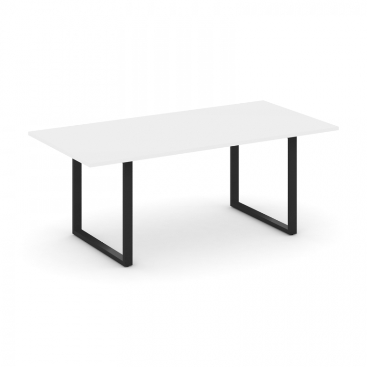 Style Project Direct Стол переговорный SN-6O.SPRG-198.3 Белый/Металл Черный 1980*980*750