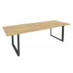 Onix Direct Стол переговорный на О-образном м/к O.MO-PRG-25 Тиквуд Светлый/Металл Антрацит 2580*980*