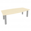 First Стол переговорный KPRG-1 Клен/Металл Серый 2400*1200*750