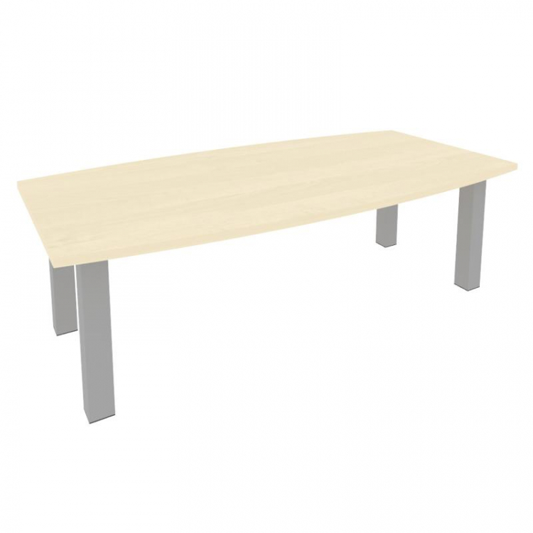 First Стол переговорный KPRG-1 Клен/Металл Серый 2400*1200*750