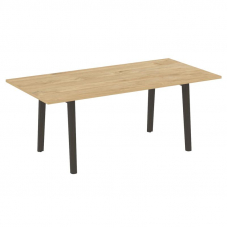 Onix Wood Direct Стол переговорный OW.PRG-19 Тиквуд Светлый/Дуб Темный/Металл Антрацит 1980*980*750