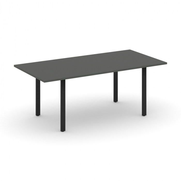 Style Project Direct Стол переговорный SN-6P.SPRG-198.3 Антрацит/Металл Черный 1980*980*750