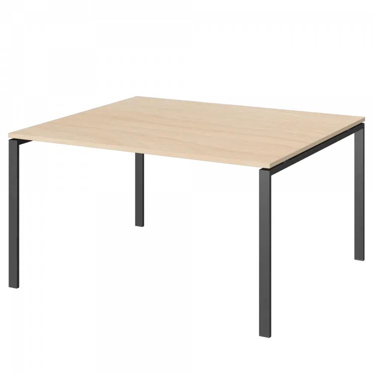 Стол переговорный на металлокаркасе АМП-002.123 Бук/Антрацит 1200x1236x760 Арго-М