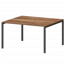 Стол переговорный на металлокаркасе СМСП-П-16.123.Пр25 Таксония/Антрацит 1600x1236x750 Смарт