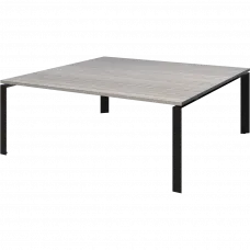 Стол переговорный на металлокаркасе НТМП.П-180.11 Лиственница/Антрацит 1800x1100x750 Аргентум-МП