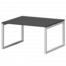 Стол переговорный на металлокаркасе СМСП-О-14.123.Пр50 Графит/Белый 1400x1236x750 Смарт