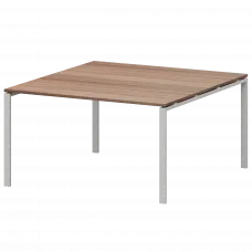 Стол переговорный на металлокаркасе АМП-002.123 Темный шимо/Белый 1200x1236x760 Арго-М