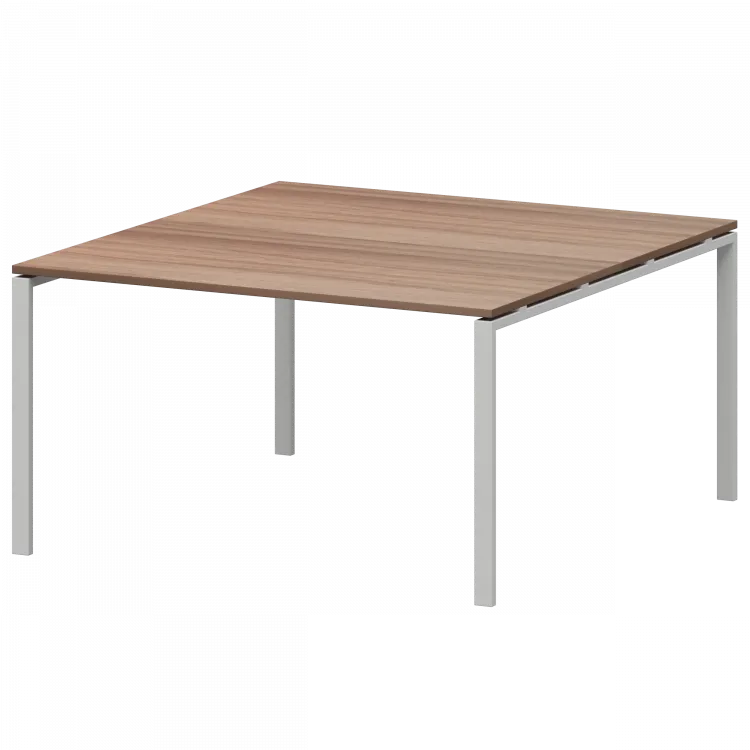 Стол переговорный на металлокаркасе АМП-002.123 Темный шимо/Белый 1200x1236x760 Арго-М