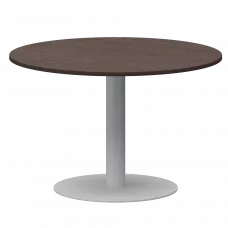 Стол круглый АМ-Д120 Дуб венге/Белый 1200x1200x760 Арго-М