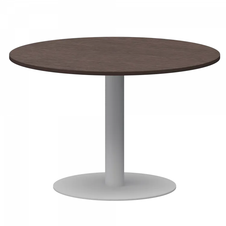 Стол круглый АМ-Д120 Дуб венге/Белый 1200x1200x760 Арго-М