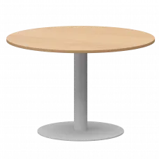 Стол круглый АМ-Д120 Ольха/Белый 1200x1200x760 Арго-М