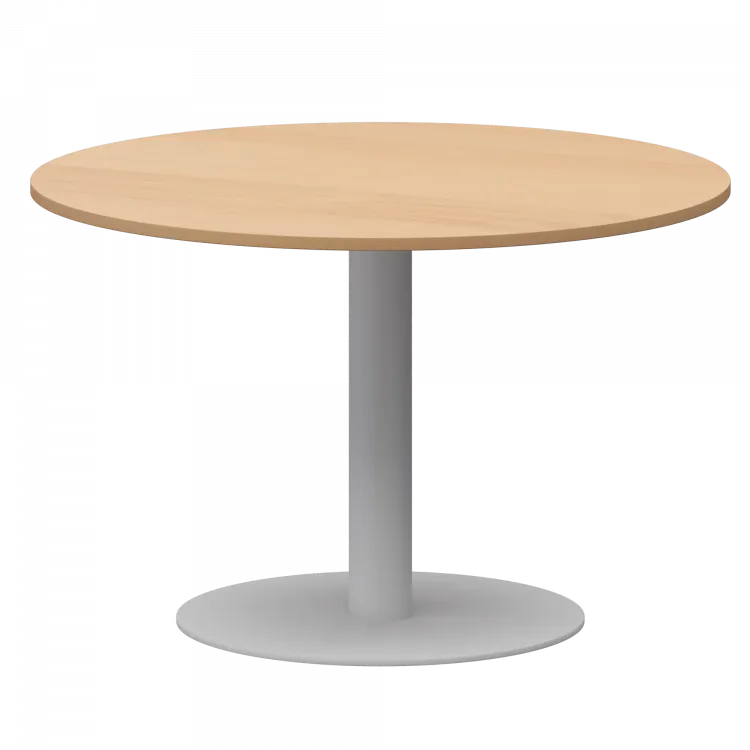Стол круглый АМ-Д120 Ольха/Белый 1200x1200x760 Арго-М