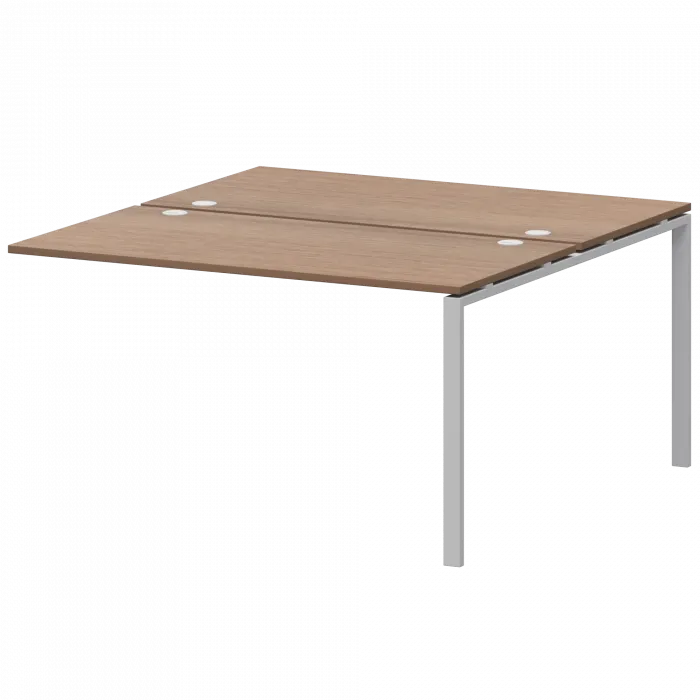 Модуль двойной на 2 рабочих места АМБЭ-002.60 Орех гварнери/Белый 1200x1236x760 Арго-М