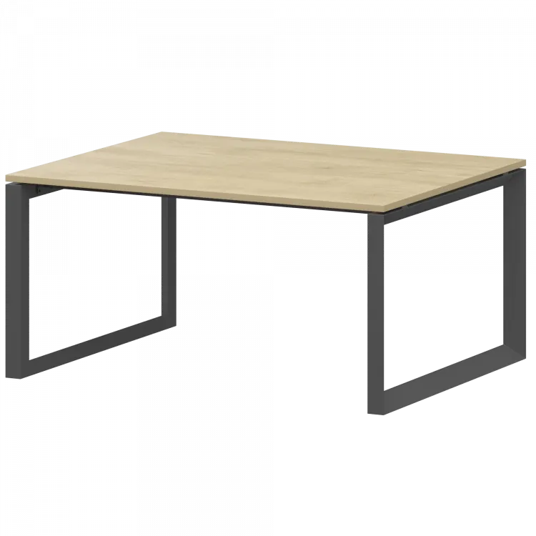 Стол переговорный на металлокаркасе НТМП.О.140.11 Баттл Рок/Антрацит 1400x1100x750 Аргентум-МП