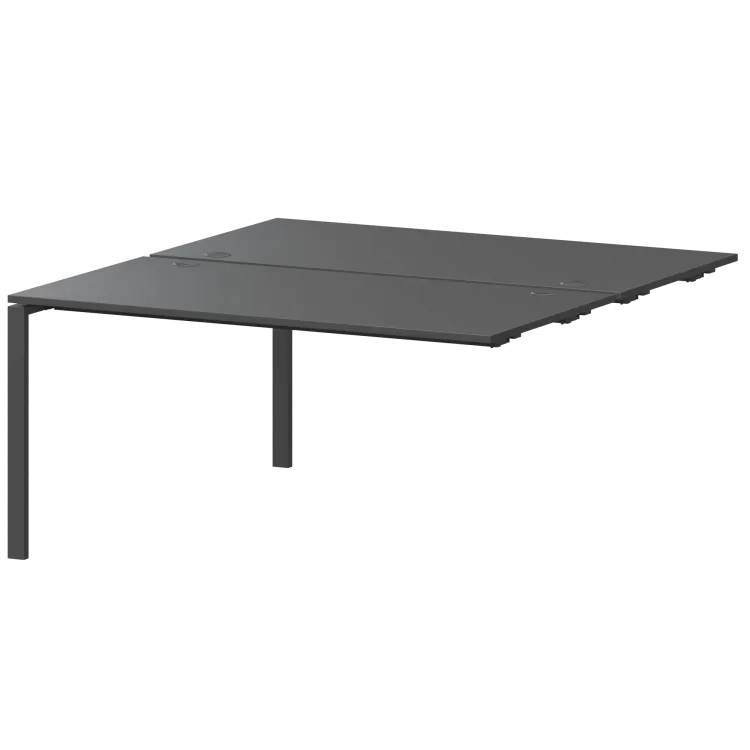 Модуль двойной на 2 рабочих места АМБЭ-003.60 Антрацит/Антрацит 1400x1236x760 Арго-М