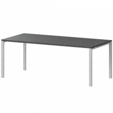 Стол на металлокаркасе для заседаний АМ-0058 Антрацит/Белый 1800x850x760 Арго-М