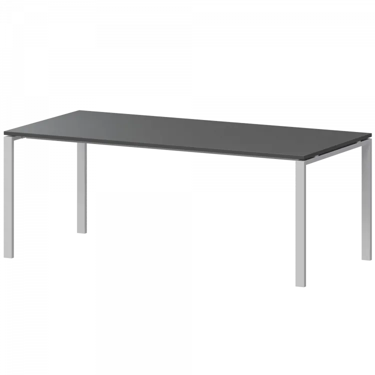 Стол на металлокаркасе для заседаний АМ-0058 Антрацит/Белый 1800x850x760 Арго-М