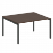 Metal System Quattro Переговорный стол (1 столешница) на П-образном м/к 40БП.ПРГ-1.3 Венге Цаво/Мета