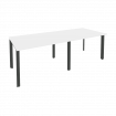 Onix Стол переговорный O.MP-PRG-2.2 Белый Бриллиант/Металл Антрацит 2360*980*750