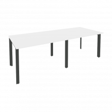 Onix Стол переговорный O.MP-PRG-2.2 Белый Бриллиант/Металл Антрацит 2360*980*750