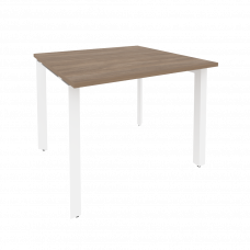 Onix Стол переговорный O.MP-PRG-1.1 Дуб Аризона/Металл Белый 980*980*750