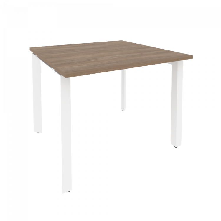 Onix Стол переговорный O.MP-PRG-1.1 Дуб Аризона/Металл Белый 980*980*750