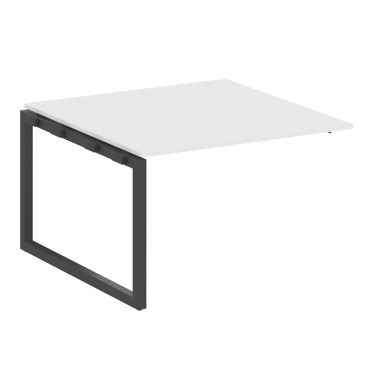 Metal System Quattro Проходной элемент перег. стола на О-образном м/к 50БО.ППРГ-2 Белый/Металл Антра