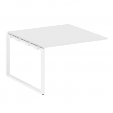 Metal System Проходной элемент перег. стола на О-образном м/к БО.ППРГ-2 Белый/Металл Белый 1200*1235