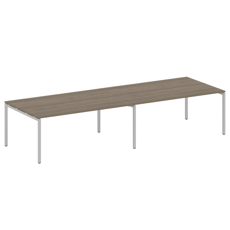 Metal System Quattro Переговорный стол (2 столешницы) на П-образном м/к 40БП.ПРГ-2.5 Вяз Благородный