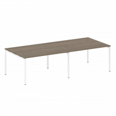 Metal System Quattro Переговорный стол (2 столешницы) на П-образном м/к 40БП.ПРГ-2.3 Вяз Благородный