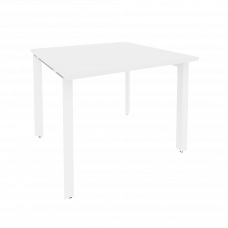 Onix Стол переговорный O.MP-PRG-1.1 Белый Бриллиант/Металл Белый 980*980*750