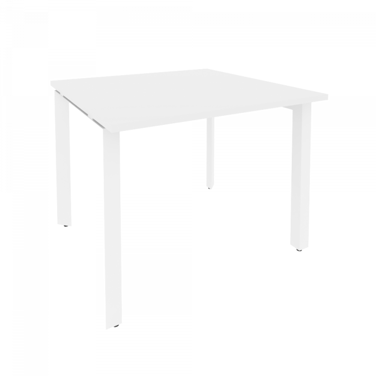 Onix Стол переговорный O.MP-PRG-1.1 Белый Бриллиант/Металл Белый 980*980*750