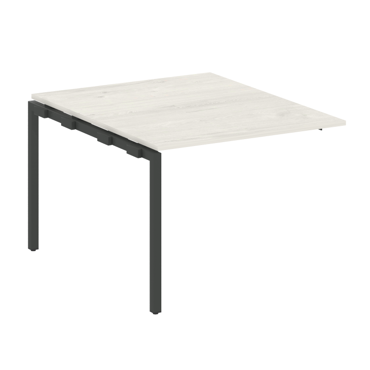 Metal System Quattro Проходной элемент перег. стола на П-образном м/к 40БП.ППРГ-1 Дуб Наварра/Металл