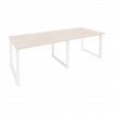 Onix Стол переговорный O.MO-PRG-2.2 Денвер Светлый/Металл Белый 2360*980*750