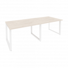 Onix Стол переговорный O.MO-PRG-2.2 Денвер Светлый/Металл Белый 2360*980*750