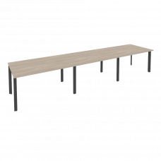 Onix Стол переговорный O.MP-PRG-3.3 Дуб Аттик/Металл Антрацит 4140*980*750