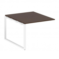 Metal System Проходной элемент перег. стола на О-образном м/к БО.ППРГ-1 Венге Цаво/Металл Белый 1000