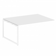 Metal System Quattro Проходной элемент перег. стола на О-образном м/к 40БО.ППРГ-4 Белый/Металл Белый