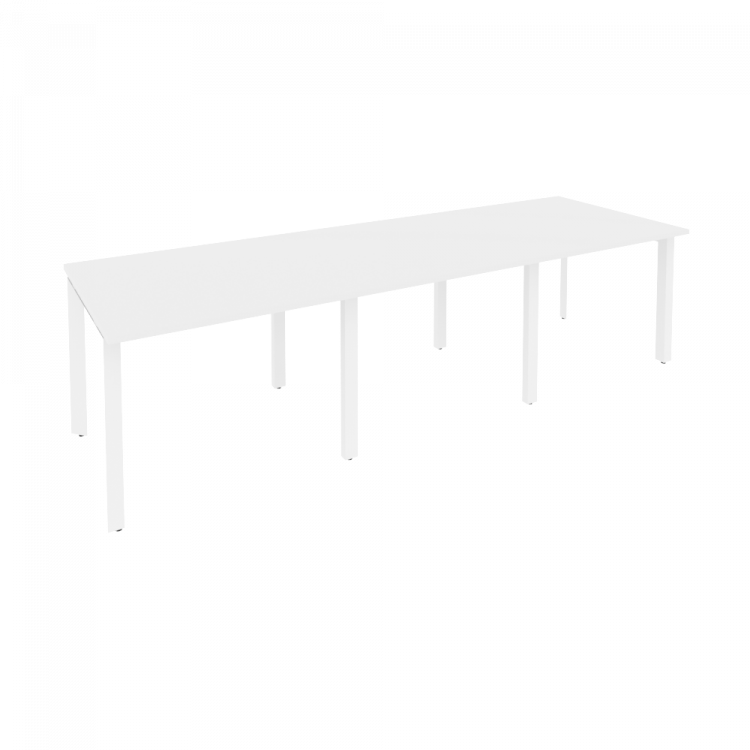 Onix Стол переговорный O.MP-PRG-3.1 Белый Бриллиант/Металл Белый 2940*980*750