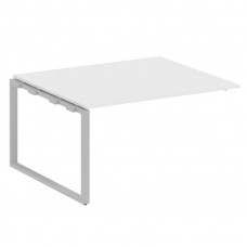 Metal System Проходной элемент перег. стола на О-образном м/к БО.ППРГ-3 Белый/Металл Серый 1400*1235