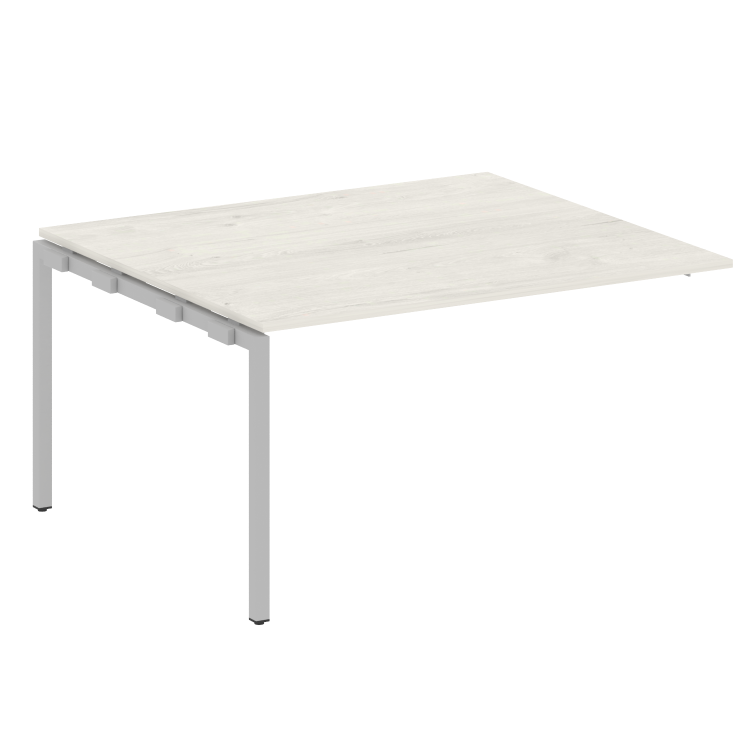 Metal System Quattro Проходной элемент перег. стола на П-образном м/к 40БП.ППРГ-3 Дуб Наварра/Металл