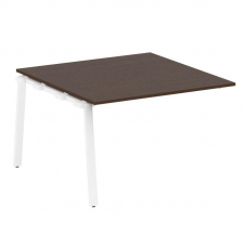 Metal System Проходной элемент перег. стола на А-образном м/к БА.ППРГ-2 Венге Цаво/Металл Белый 1200