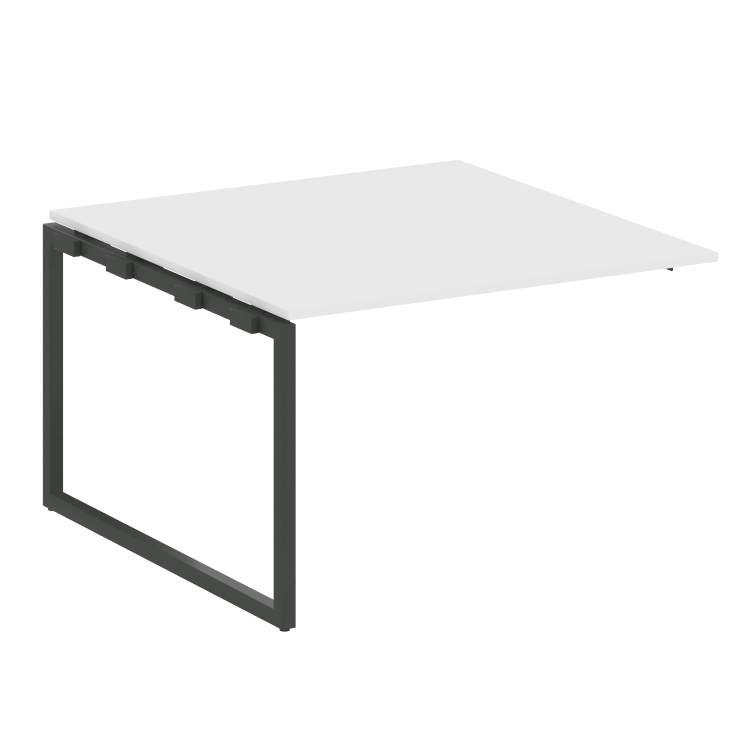 Metal System Quattro Проходной элемент перег. стола на О-образном м/к 40БО.ППРГ-2 Белый/Металл Антра