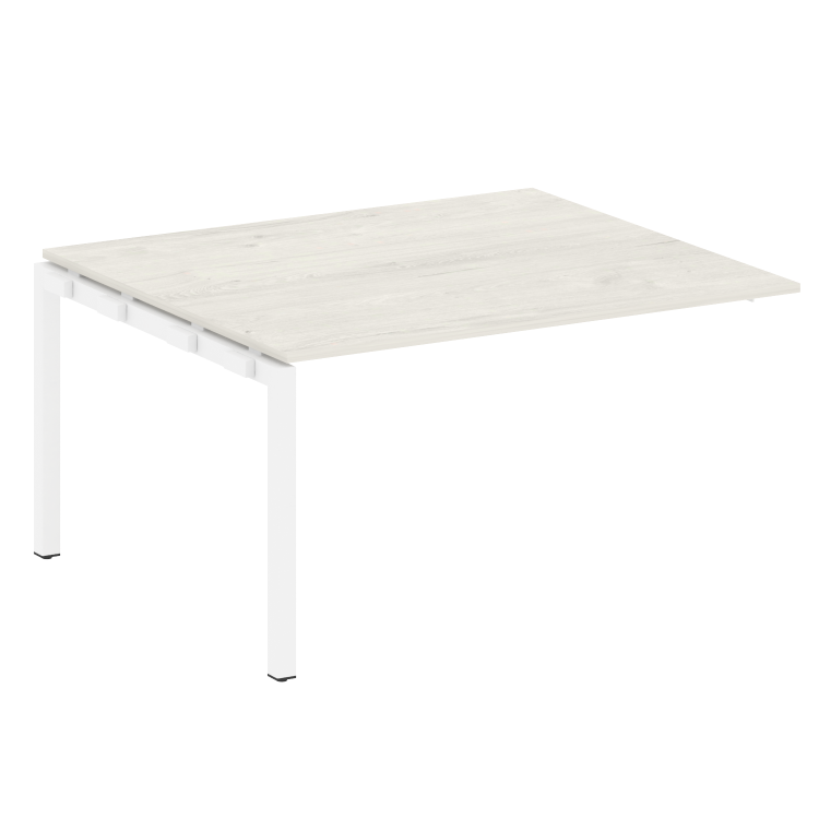 Metal System Quattro Проходной элемент перег. стола на П-образном м/к 50БП.ППРГ-3 Дуб Наварра/Металл