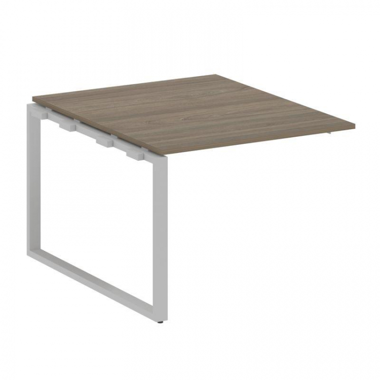 Metal System Проходной элемент перег. стола на О-образном м/к БО.ППРГ-1 Вяз Благородный/Металл Серый