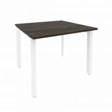 Onix Стол переговорный O.MP-PRG-1.1 Дуб Мали/Металл Белый 980*980*750