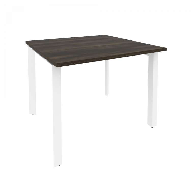 Onix Стол переговорный O.MP-PRG-1.1 Дуб Мали/Металл Белый 980*980*750